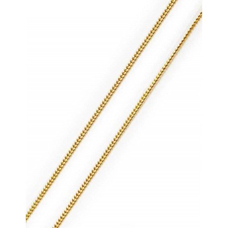 Chaîne gourmette MH argent 925 plaquée or 50 cm