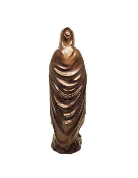 Statue Vierge Marie Triptyque résine bronze - 27 cm