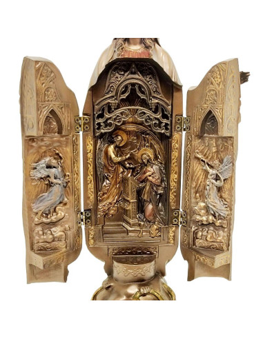 Vierge Miraculeuse bénitier à poser 22,50 cm