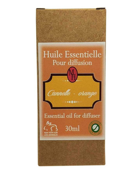 Huile essentielle Cannelle - Orange pour diffusion