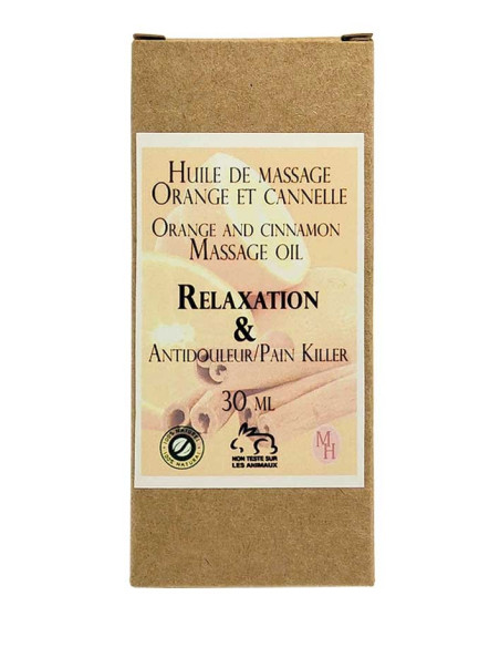 Huile à la cannelle et orange  - Massage