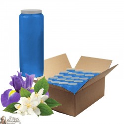Velas de novena perfumadas con Jazmín e Iris - caja de 20 piezas
