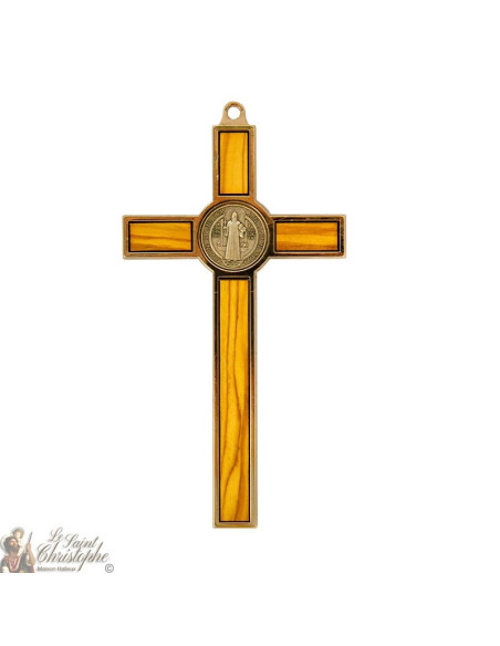 Hölzernes Heiliges Benoit-Kreuz - 13 cm