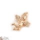 Engel rosé gouden hanger met kristal