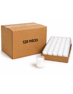 Candele votive bianche 120 pezzi – 20h | Preghiera e chiesa