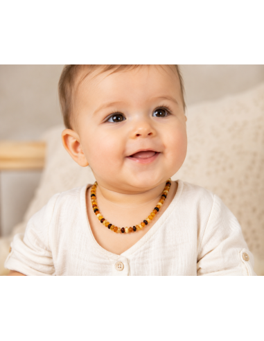 Baby Bernsteinkette aus baltischem Bernstein 32 cm