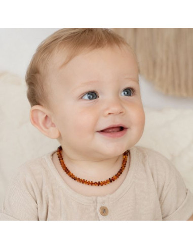 Baby Barnsteenketting Cognac 32 cm | Echt Baltisch Barnsteen B2B