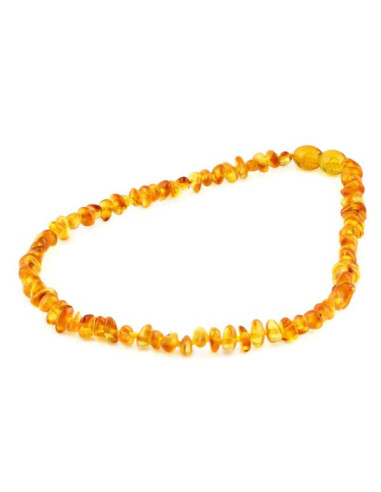 Collier de dentition bébé en ambre de la Baltique 32 cm