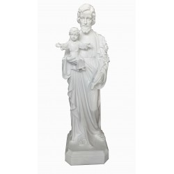 Saint Joseph robe blanche 120 cm