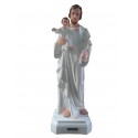 Saint Joseph robe blanche scintillante 120 cm