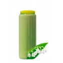 Bougies de Neuvaine - Vertes claires - parfum Muguet