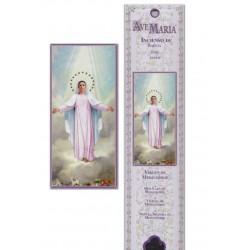 Caja de incienso Virgen de Medjugorje  - 15piezas 