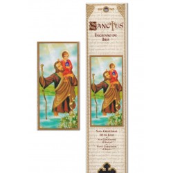 Pochette encens - Saint Christophe - 15 pces