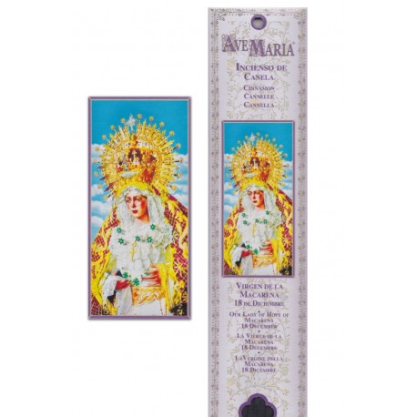 Pochette encens "Vierge de la Macarena" - 15 pces - 60gr