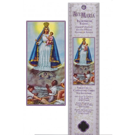 Pochette encens "Vierge de la Charité de El Cobre" - 15 pces - 60gr