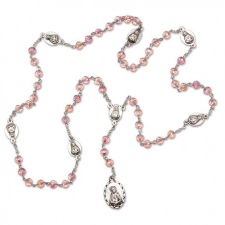 Chapelet des 7 douleurs rose