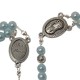 Chapelet collier perles bleues