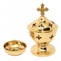 Church Censer table with cross-color copper