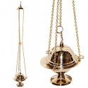 Wierookvat met ketting koperen