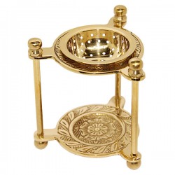 Wierookvat gesneden te voet kaars