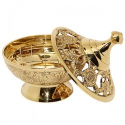 Carved censer copper - Height 11 cm