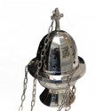 Censer hanging metal silver color - 17 cm