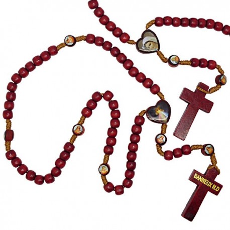 Chapelet Christ Miséricordieux en bois