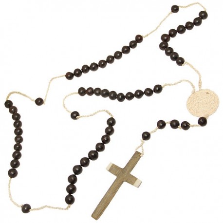 Chapelet en graines et fibres de chaguar