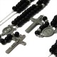 Chapelet collier perles bois noirs