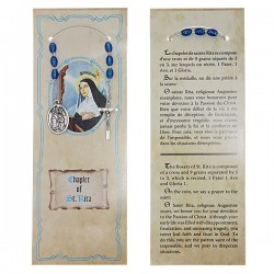 Chapelet de Sainte Rita (pochette prière)