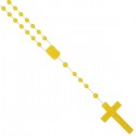 Chapelet en plastique - jaune