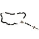 Chapelet collier perles bois noirs