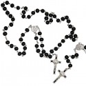 Chapelet Saint Benoît en bois noir