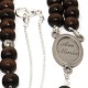 Chapelet brun collier