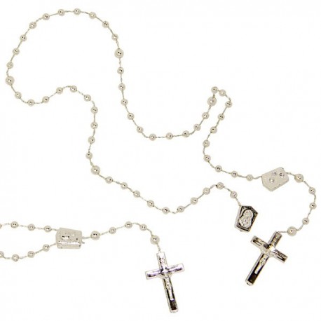 Chapelet en plastique - argenté