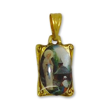 Médaille avec Ange rectangulaire 