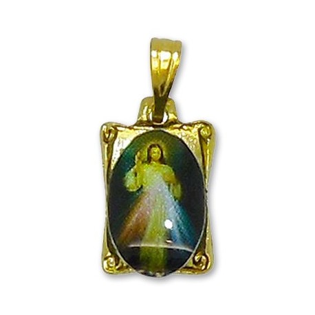 Médaille du Christ Miséricordieux rectangulaire 