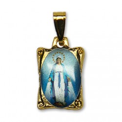 Médaille de la Vierge Miraculeuse rectangulaire 
