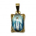 Médaille de la Vierge Miraculeuse rectangulaire 
