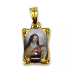 Médaille Sainte Thérèse rectangulaire 