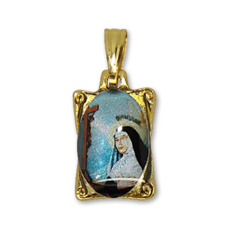 Médaille de Sainte Rita rectangulaire 