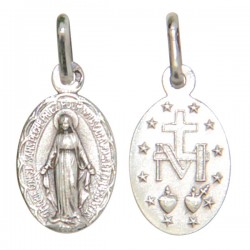 Médaille de la Vierge Miraculeuse 13 mm - Argent 925