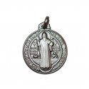 Médaille de Saint Benoit 18 mm - Argent 925