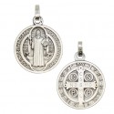 Médaille de Saint Benoit 25 mm - Argent 925