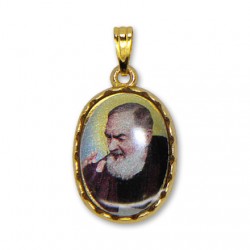 Médaille de Padre Pio ovale