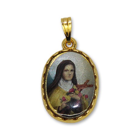 Médaille de Sainte Thérèse de Lisieux ovale