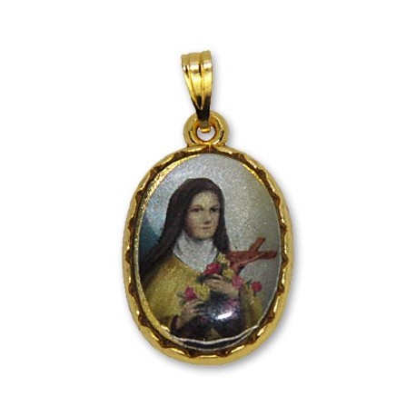 Médaille de Sainte Thérèse de Lisieux ovale