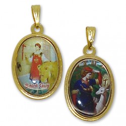 Médaille de Saint Guy et Saint Hubert ovale
