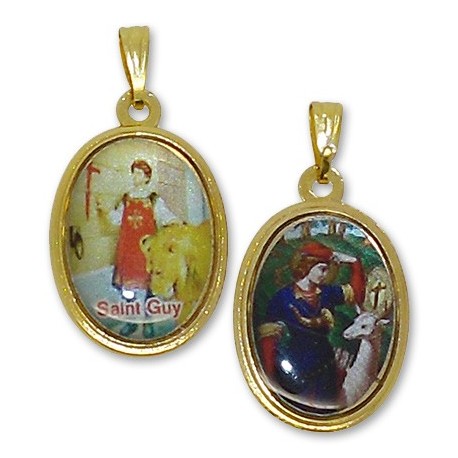 Médaille avec Ange rectangulaire 