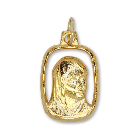 Médaille de la Vierge Marie dorée 18 mm